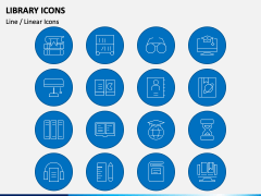 Library Icons PPT Slide 4
