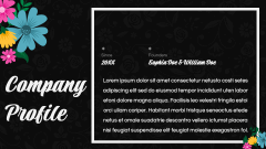 Floral Background Theme PPT Slide 3