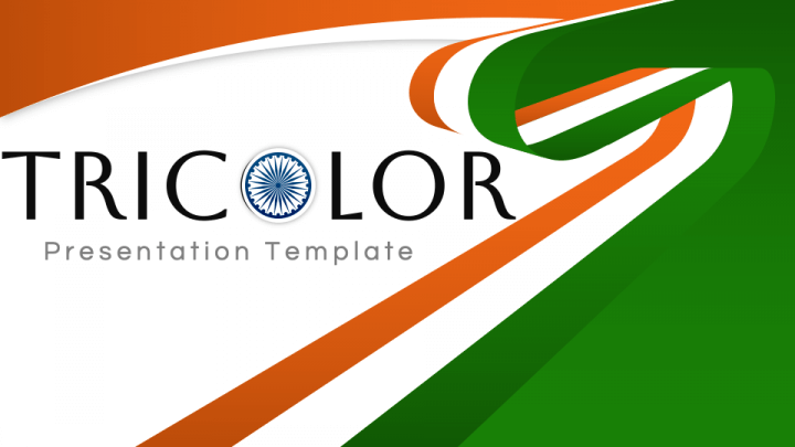 Tricolor Presentation Theme PPT Slide 1