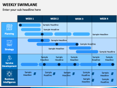 Weekly Swimlane PPT Slide 1
