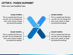 Letter X - Puzzle Alphabet PPT Slide 1