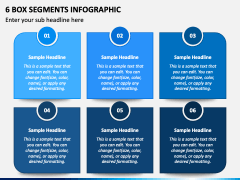 6 Box Segments Infographic PPT Slide 1