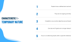 Project Characteristics PPT Slide 3
