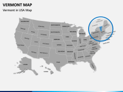 Vermont Map PPT Slide 4