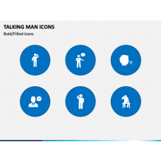 Man and Woman Talking PowerPoint Template - PPT Slides