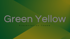 Green Yellow Presentation Theme Animated Presentation - SketchBubble