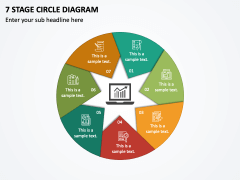 7 Stage Circle Diagram PPT Slide 1