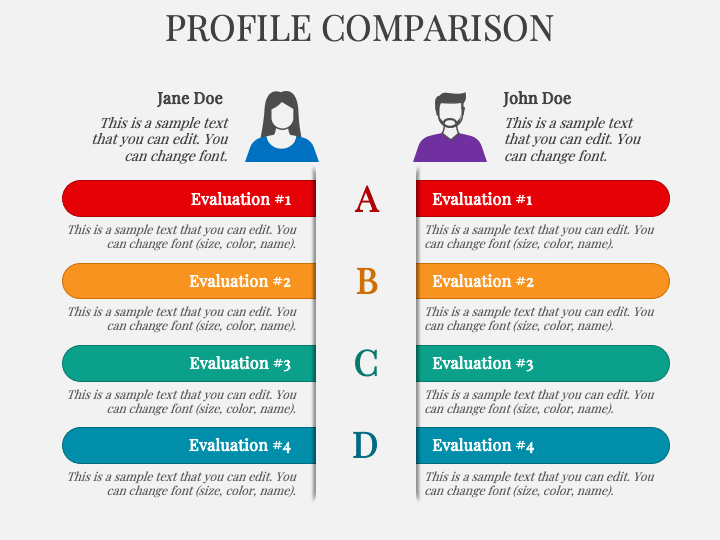 Profile Comparison PPT Slide 1