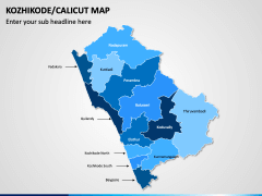 Kozhikode / Calicut Map for PowerPoint and Google Slides - PPT Slides