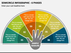 Semicircle Infographic - 6 Phases PPT Slide 1