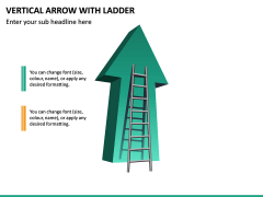 Vertical Arrow With Ladder PPT Slide 2