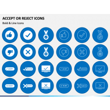 Accepted Icons PowerPoint Template - PPT Slides