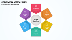 Circle with 6 Arrow Points PPT Slide 1
