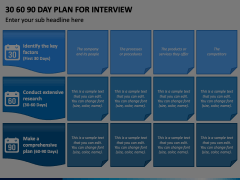 30 60 90 Day Plan for Interview Animated Presentation - SketchBubble