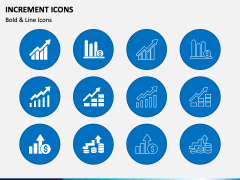 Increment Icons PPT Slide 2