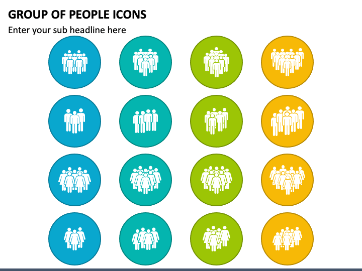 Group of People Icons PPT Slide 1