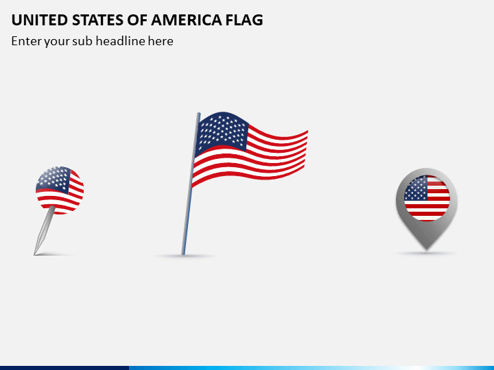 United States of America (USA) Flag PPT Slide 1