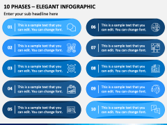 10 Phases - Elegant Infographic PPT Slide 2