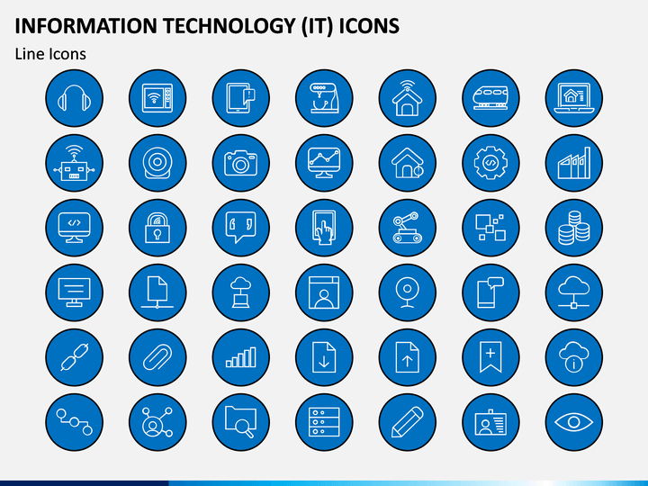 powerpoint presentation with icons