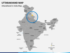 Uttarakhand Map PPT Slide 5