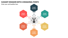 Elegant Hexagon with 6 Hexagonal Points PPT Slide 1