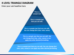 4 Level Triangle Diagram PPT Slide 2