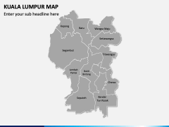Kuala Lumpur Map PPT Slide 2