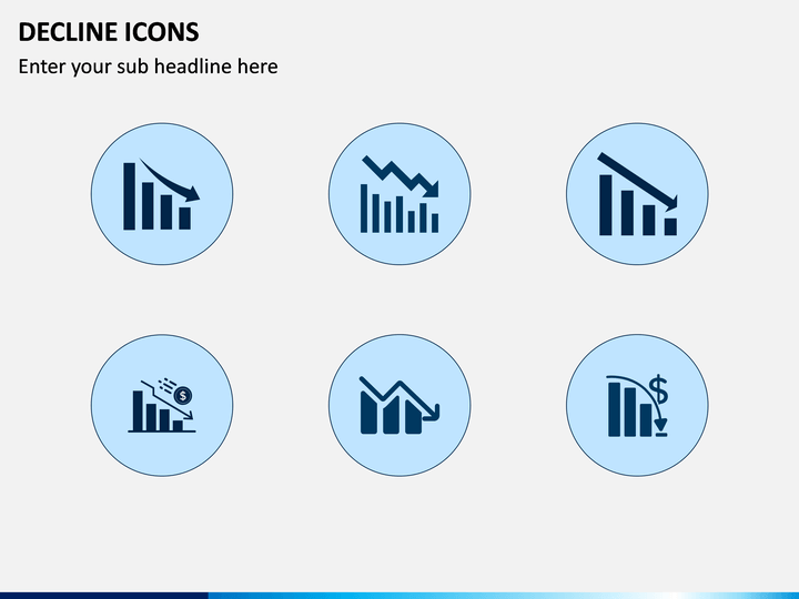 Decline Icons PowerPoint Template | SketchBubble