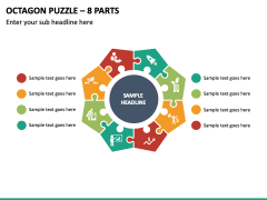 Octagon Puzzle - 8 Parts PPT Slide 2