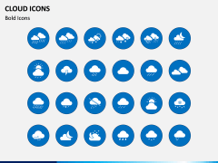 Cloud Icons PPT Slide 1