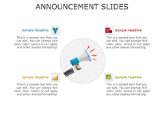 Free - Announcement Slides for PowerPoint and Google Slides