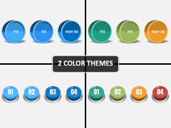 3d Buttons PPT Cover Slide