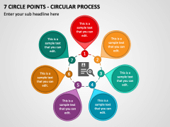 7 Circle Points - Circular Process PPT Slide 1