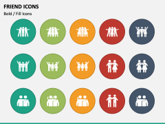 Friend Icons PPT Slide 1