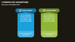2 Versatile Key Assumptions PPT Slide 1