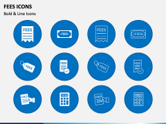 Fees Icons PPT Slide 2
