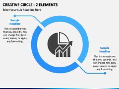 Creative Circle - 2 Elements PPT Slide 2