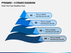 Pyramid - 4 Stages Diagram PPT Slide 1