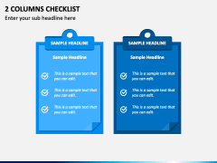 2 Columns Checklist PPT Slide 2