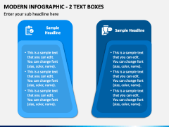 Modern Infographic - 2 Text Boxes PPT Slide 2