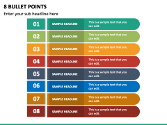 8 Bullet Points PowerPoint Template - PPT Slides