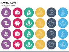 Saving Icons PPT Slide 1