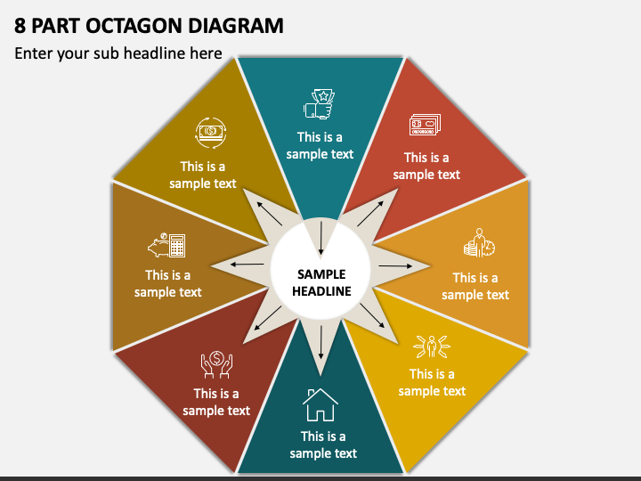 8 Part Octagon Diagram PPT Slide 1