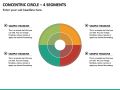 Concentric Circle – 4 Segments PPT Slide 2