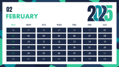 Creative Calendar 2025 PPT Slide 3
