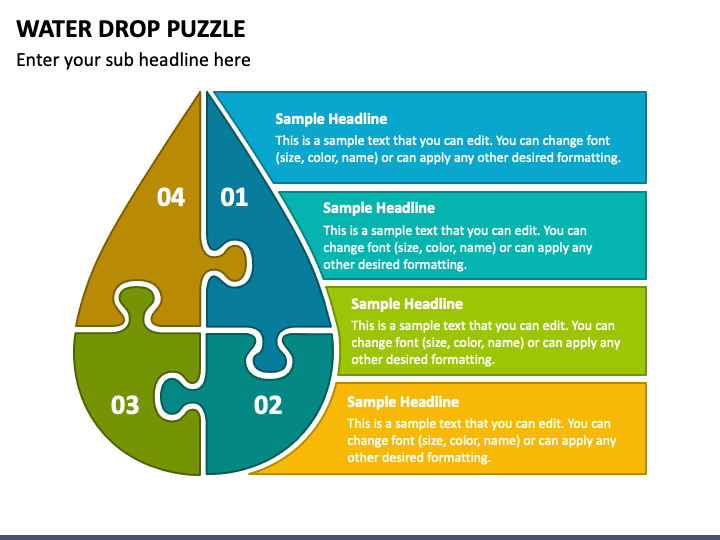 Water Drop Puzzle PPT Slide 1