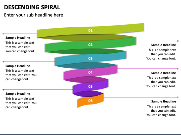 Descending Spiral PPT Slide 1
