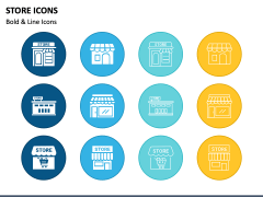 Store Icons PPT Slide 1