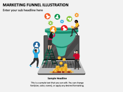 Marketing Funnel Illustration PPT Slide 3