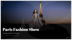 Paris Fashion Show Theme PPT Slide 1